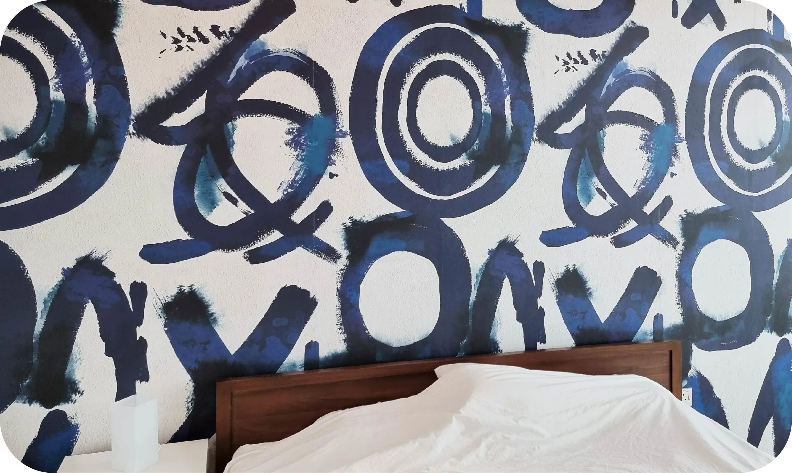 Elevate Your Bedroom with Abstract Geometric Wallpaper